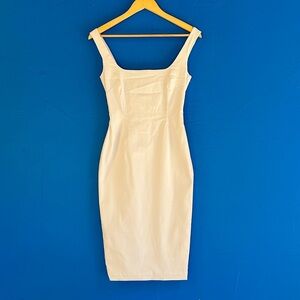 Vesper white sheath bodycon dress​